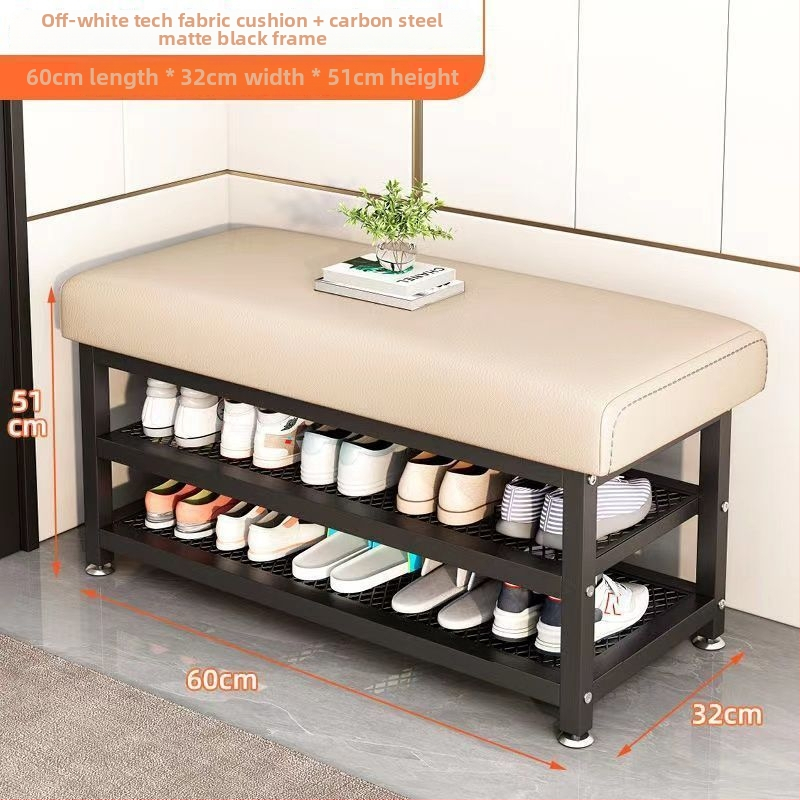 Pohyblivá lavička na topánky z Oxford látky so zabudovaným sedením