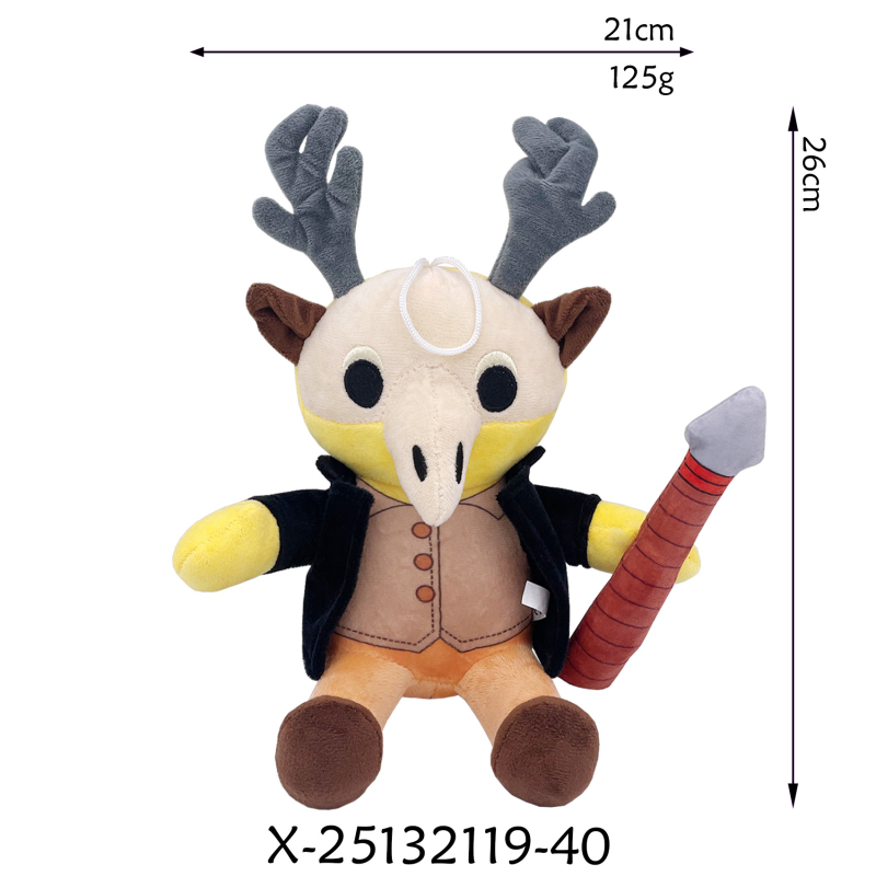 Hirve plüüsjätt, tegelase mudel, täiteaine PP puuvill, väga pehme lühikese karvane pliš, vanusevahemik 7–14 aastat, 3C konfiguratsioon: plišimänguasjad alla 14