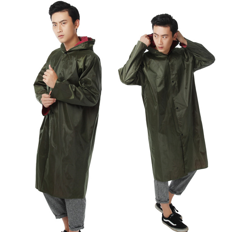 Dospelý dážďový pončó z Oxford materiálu, hrubý štýl, s PVC vodotesnou vrstvou, turistické oblečenie do dažďa