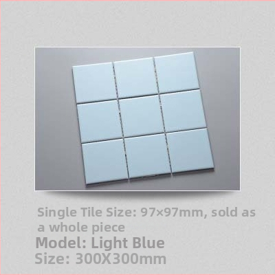 Keramická mozaiková dlažba na steny – matný povrch, interiérová dlažba do kúpeľne, kuchyne a balkóna; hustota 4852; nasýtenie vody 0,5%; vodovzdorná; vysoká tlaková pevnosť