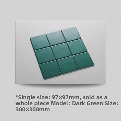 Keramická mozaiková dlažba na steny – matný povrch, interiérová dlažba do kúpeľne, kuchyne a balkóna; hustota 4852; nasýtenie vody 0,5%; vodovzdorná; vysoká tlaková pevnosť