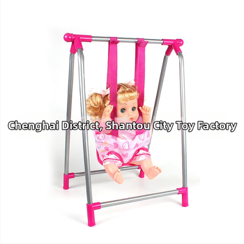 Simulačné hračky pre domček s kočíkom – súprava s hojdačkou, plast, pre deti 4–6 rokov, 200–500 g