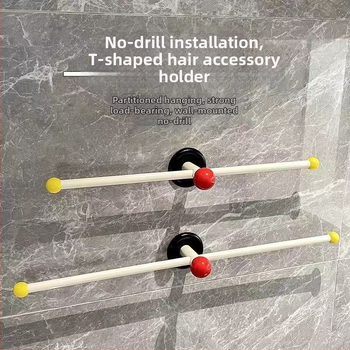 Nástený držač doplnkov vlasov - kov a PP, značka Yijuju, model xxx4564879, medzinárodný vývoz exkluzívny zdroj