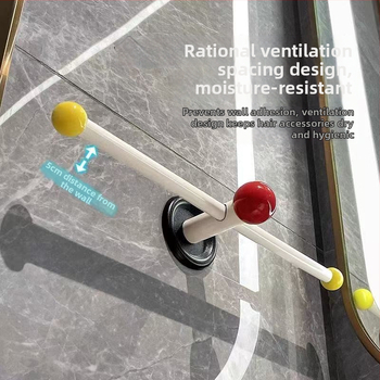 Nástený držač doplnkov vlasov - kov a PP, značka Yijuju, model xxx4564879, medzinárodný vývoz exkluzívny zdroj