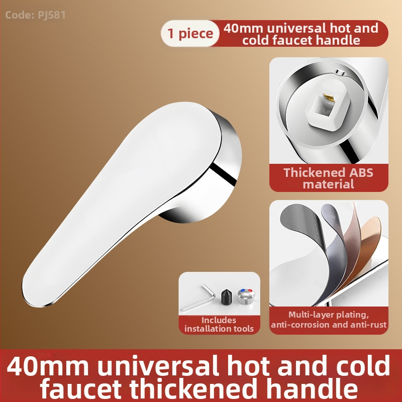 Sada rukovätí k batérii - univerzálny typ, ABS materiál, jadro ventilu 35-40, SCZ Fir, moderný minimalistický štýl