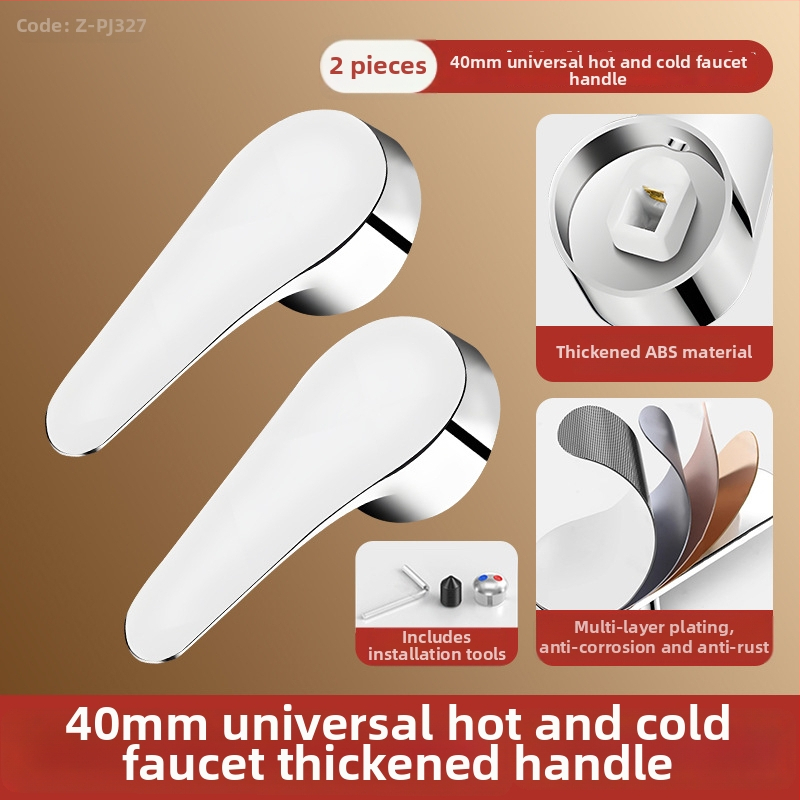 Sada rukovätí k batérii - univerzálny typ, ABS materiál, jadro ventilu 35-40, SCZ Fir, moderný minimalistický štýl