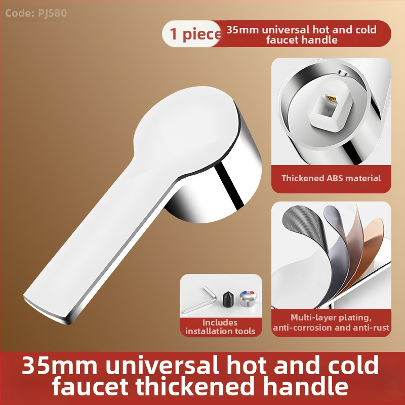 Sada rukovätí k batérii - univerzálny typ, ABS materiál, jadro ventilu 35-40, SCZ Fir, moderný minimalistický štýl