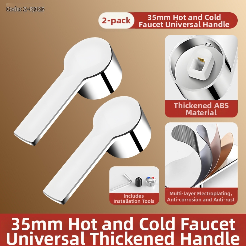 Sada rukovätí k batérii - univerzálny typ, ABS materiál, jadro ventilu 35-40, SCZ Fir, moderný minimalistický štýl