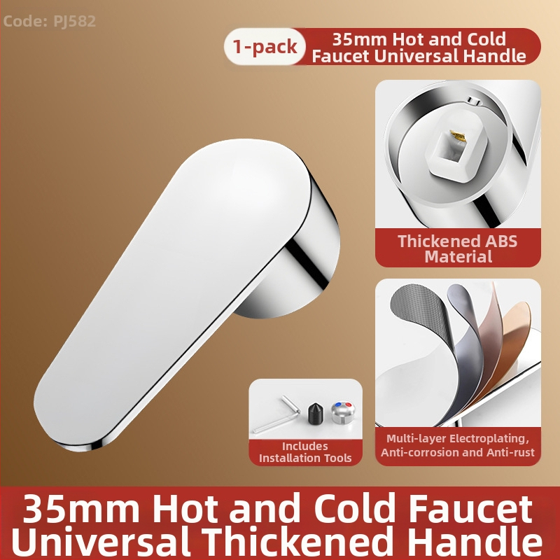 Sada rukovätí k batérii - univerzálny typ, ABS materiál, jadro ventilu 35-40, SCZ Fir, moderný minimalistický štýl