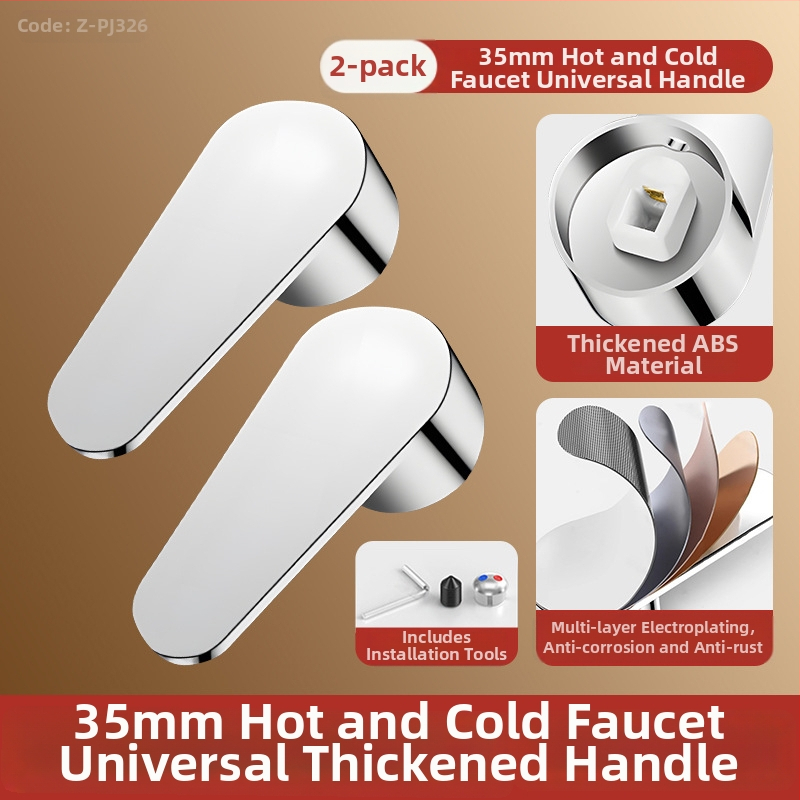 Sada rukovätí k batérii - univerzálny typ, ABS materiál, jadro ventilu 35-40, SCZ Fir, moderný minimalistický štýl