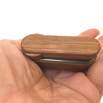 Pipă de tutun din lemn cu mecanism rotativ, portabilă, reutilizabilă, imprimare logo disponibilă