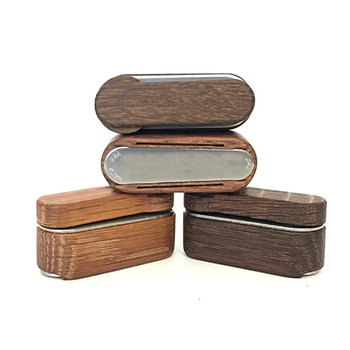 Pipă de tutun din lemn cu mecanism rotativ, portabilă, reutilizabilă, imprimare logo disponibilă