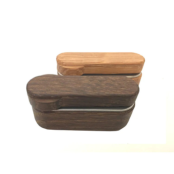 Pipă de tutun din lemn cu mecanism rotativ, portabilă, reutilizabilă, imprimare logo disponibilă