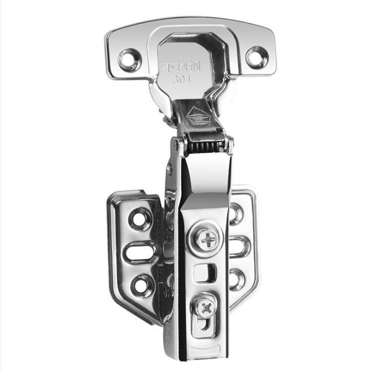 Hydraulický pánt z nehrdzavejúcej ocele 304 s tlmičom nárazu, pomalé zatváranie, odnímateľný, pre zásuvky, skrinky a šatník