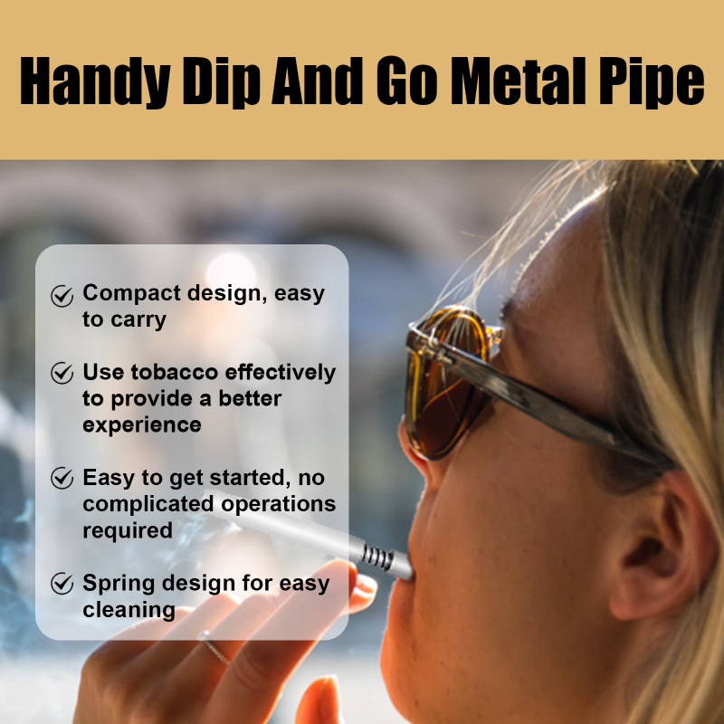 Пушачна тръба - метална, преносима праволинеен цилиндър, марка Jue Fish, модел JUC08-A002-1-GY1