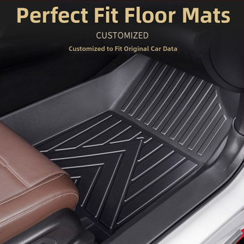 Gabina TPE podlahové rohože pre vyhradený model auta, s upevnením na spony, plne uzavretý práh a trojrozmerný dizajn s vysokým okrajom