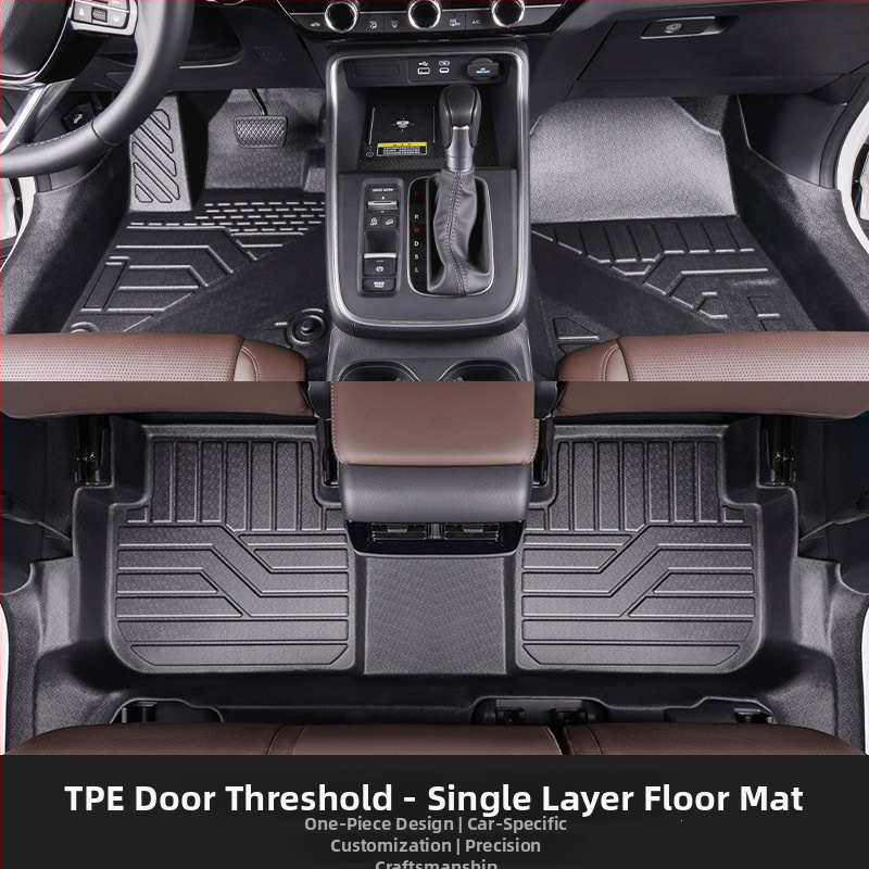 Gabina TPE podlahové rohože pre vyhradený model auta, s upevnením na spony, plne uzavretý práh a trojrozmerný dizajn s vysokým okrajom