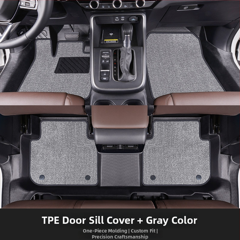 Gabina TPE podlahové rohože pre vyhradený model auta, s upevnením na spony, plne uzavretý práh a trojrozmerný dizajn s vysokým okrajom