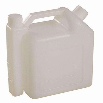 Двутактов смесвач за масло и гориво — голям капацитет, за резачки, косачки и храсторези, с измервателни деления за смесване