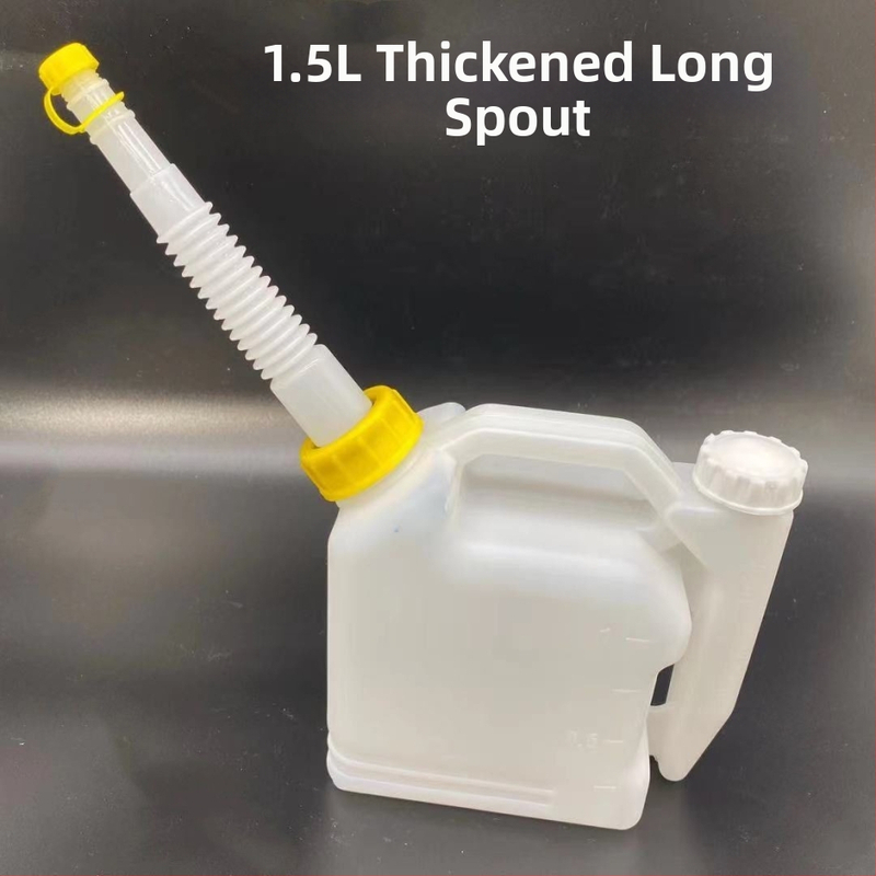 Dvaktinio variklio alyvos maišymo indas — didelė talpa, tinkamas pjūklams, vejapjovėms ir gyvatvės genėjimo įrankiams