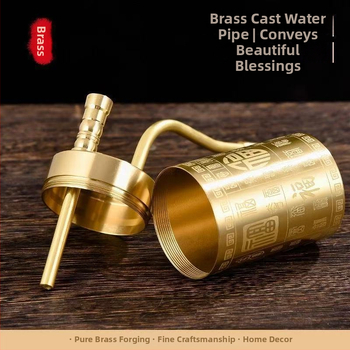 Messingust veepippe komplekt - 4-in-1, kahekordne kasutusvee filtr, kodukujundus