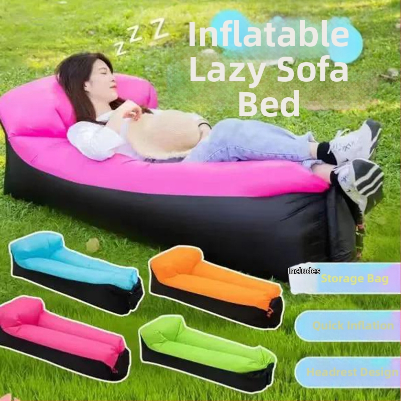 Vonku prenosný nafukovací gauč — Saimenye, 750 g, nosnosť 200 kg, Polyester, nafukovacie lôžko