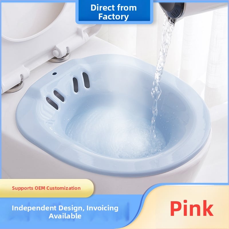 Yijia plastikinė sėdimoji vonelė suaugusiems – be lenkimosi, skirta hemorojų priežiūrai ir po gimdymo