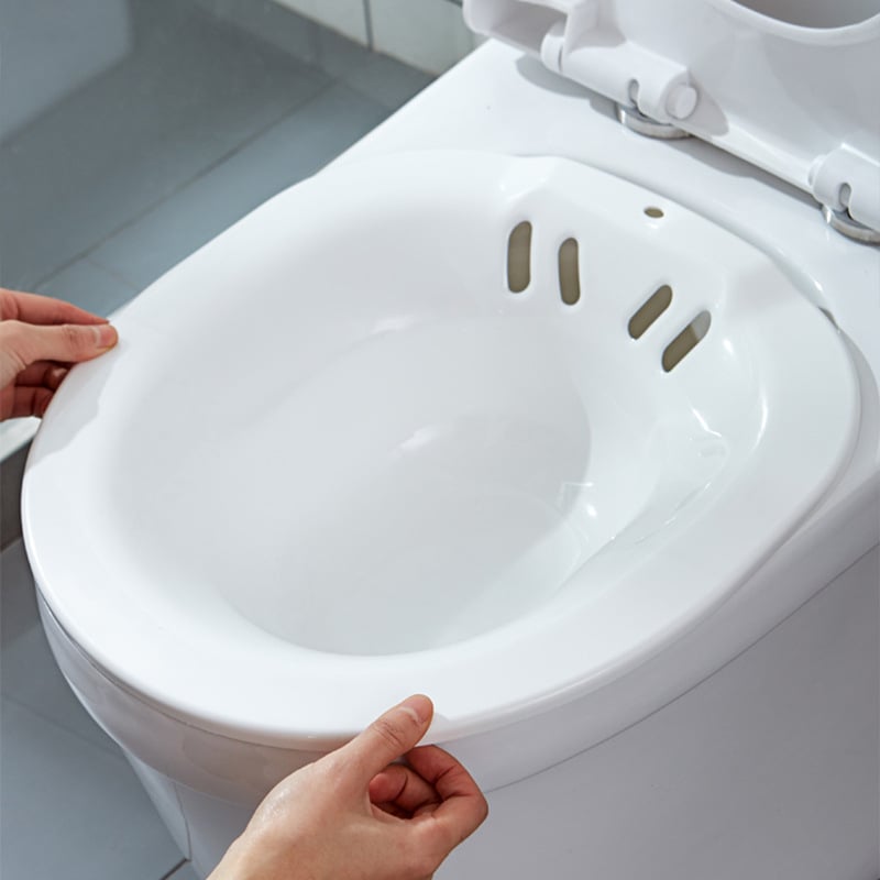 Yijia пластмасова седяща вана за възрастни – без клякане, за грижа при хемороиди и след раждане