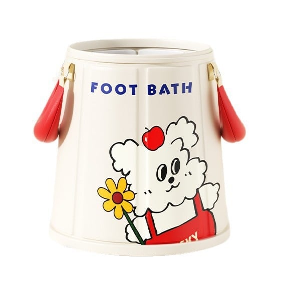 Мультяшна кофа за потапяне на крака, сгъваема, с постоянна температура, нейлонова вана за крака