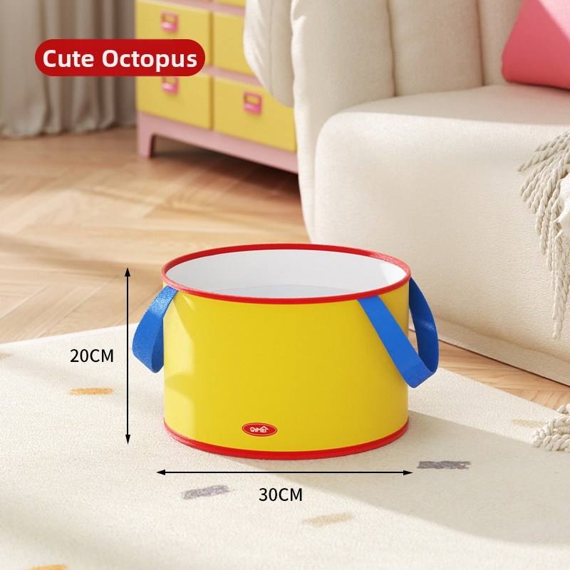 Animacinio piešinio pėdų mirkymo kibiras, sulankstomas, pastovi temperatūra, iš nailono audinio