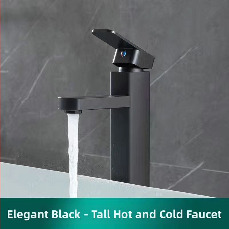 Umývadlový batéri do kúpeľne – meďné telo, keramický disk ventilu, povrch pečený náterom, špirálové otvorenie, jednospojový systém