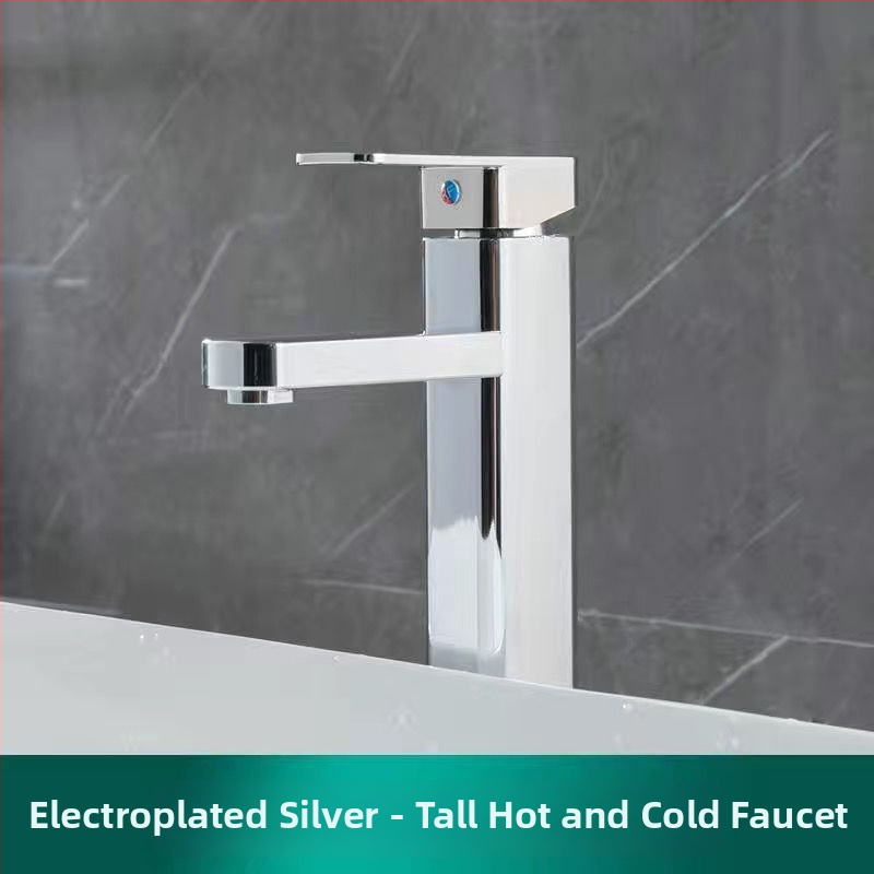 Umývadlový batéri do kúpeľne – meďné telo, keramický disk ventilu, povrch pečený náterom, špirálové otvorenie, jednospojový systém