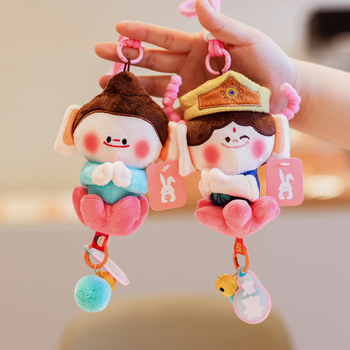 Plyšová hračka: Malý Budha s lotosom, postava, výplň PP bavlna, látka plyš, pre vek 14+