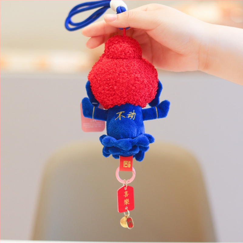 Plyšová hračka: Malý Budha s lotosom, postava, výplň PP bavlna, látka plyš, pre vek 14+