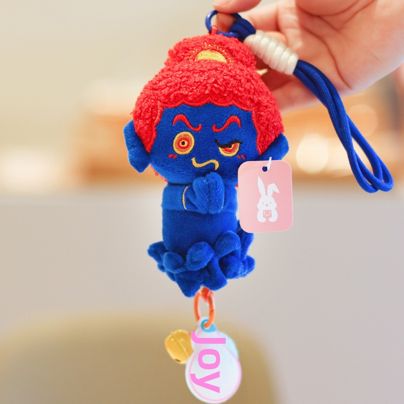 Plyšová hračka: Malý Budha s lotosom, postava, výplň PP bavlna, látka plyš, pre vek 14+