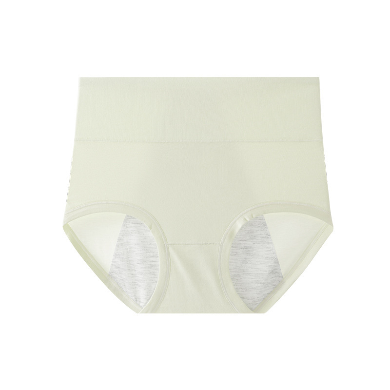 Ženské nohavičky s vysokým pásom, 100% bavlna, priedušné, antibakteriálne, predĺžený rozkrok, proti úniku