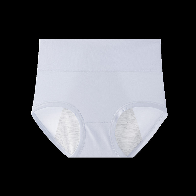 Ženské nohavičky s vysokým pásom, 100% bavlna, priedušné, antibakteriálne, predĺžený rozkrok, proti úniku