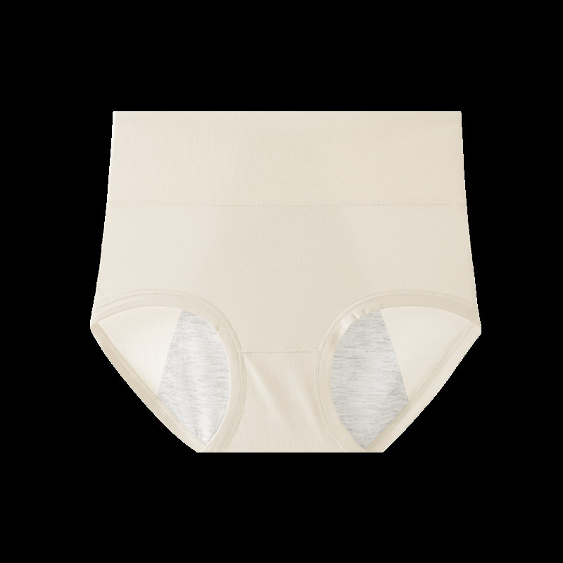 Ženské nohavičky s vysokým pásom, 100% bavlna, priedušné, antibakteriálne, predĺžený rozkrok, proti úniku