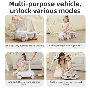 Detská ťahacia hračka na učenie chôdze, JOYNCLEON, plast, pre vek 0-3 rokov, viacfunkčný sprievodca chôdze (Značka JOYNCLEON; Materiál Plast; Vek 0–3)