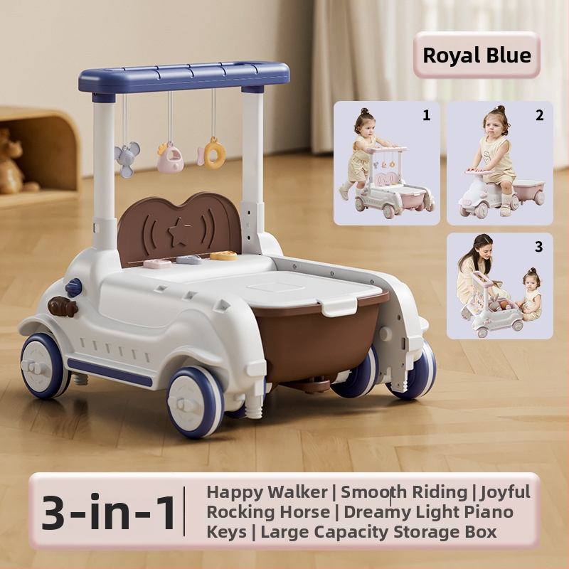 Detská ťahacia hračka na učenie chôdze, JOYNCLEON, plast, pre vek 0-3 rokov, viacfunkčný sprievodca chôdze (Značka JOYNCLEON; Materiál Plast; Vek 0–3)