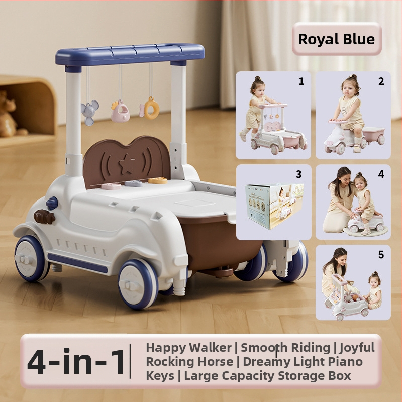 Detská ťahacia hračka na učenie chôdze, JOYNCLEON, plast, pre vek 0-3 rokov, viacfunkčný sprievodca chôdze (Značka JOYNCLEON; Materiál Plast; Vek 0–3)