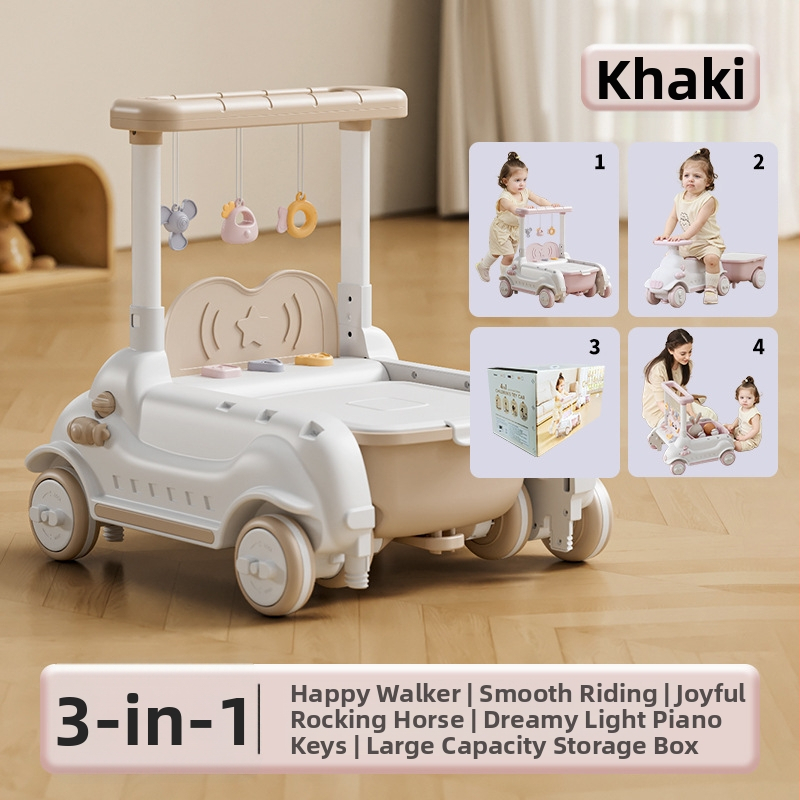 Detská ťahacia hračka na učenie chôdze, JOYNCLEON, plast, pre vek 0-3 rokov, viacfunkčný sprievodca chôdze (Značka JOYNCLEON; Materiál Plast; Vek 0–3)