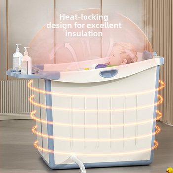 Belle Love sulankstomas vonios kibiras vaikams, plastmasė, sulankstomas dizainas, maudynėms