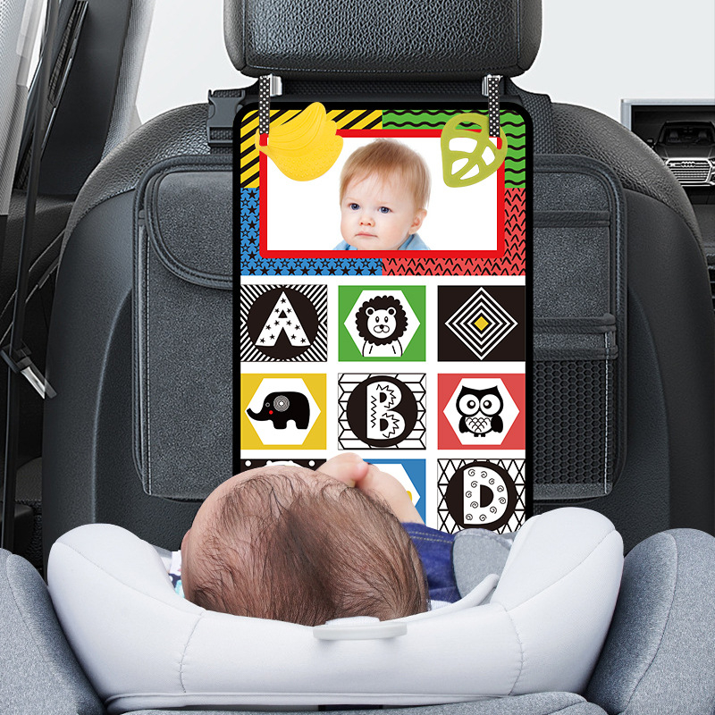 Detská zrkadlová hračka na rozvoj zraku — z textilu, zavesiteľná, skladacia, pre deti 4–6 rokov