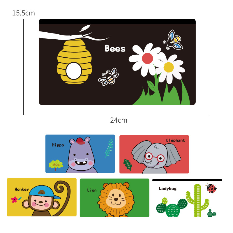 Detská zrkadlová hračka na rozvoj zraku — z textilu, zavesiteľná, skladacia, pre deti 4–6 rokov