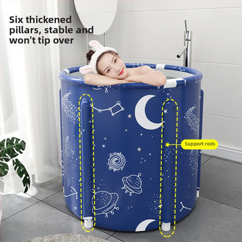 Hrubšie skladacie kyblík na kúpanie z nylonu pre dospelých – domáce použitie