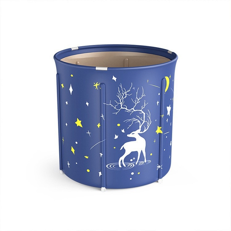 Hrubšie skladacie kyblík na kúpanie z nylonu pre dospelých – domáce použitie