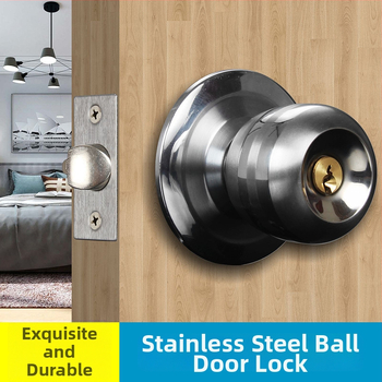 Guličkový zámok dverí, z nehrdzavejúcej ocele, model 5831, univerzálne použitie pre vnútorné drevené dvere