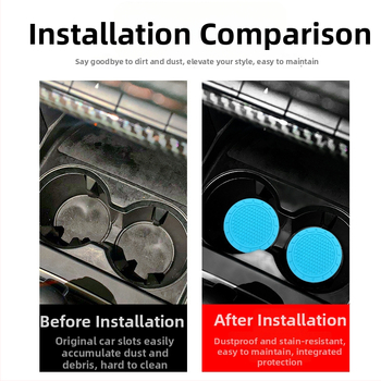 Automobilová podložka pod pohár z PVC s bunkovou štruktúrou, potlačené logo Haoli, protišmyková