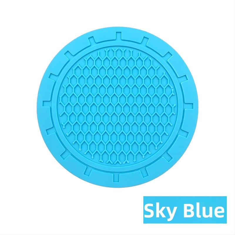 Automobilová podložka pod pohár z PVC s bunkovou štruktúrou, potlačené logo Haoli, protišmyková